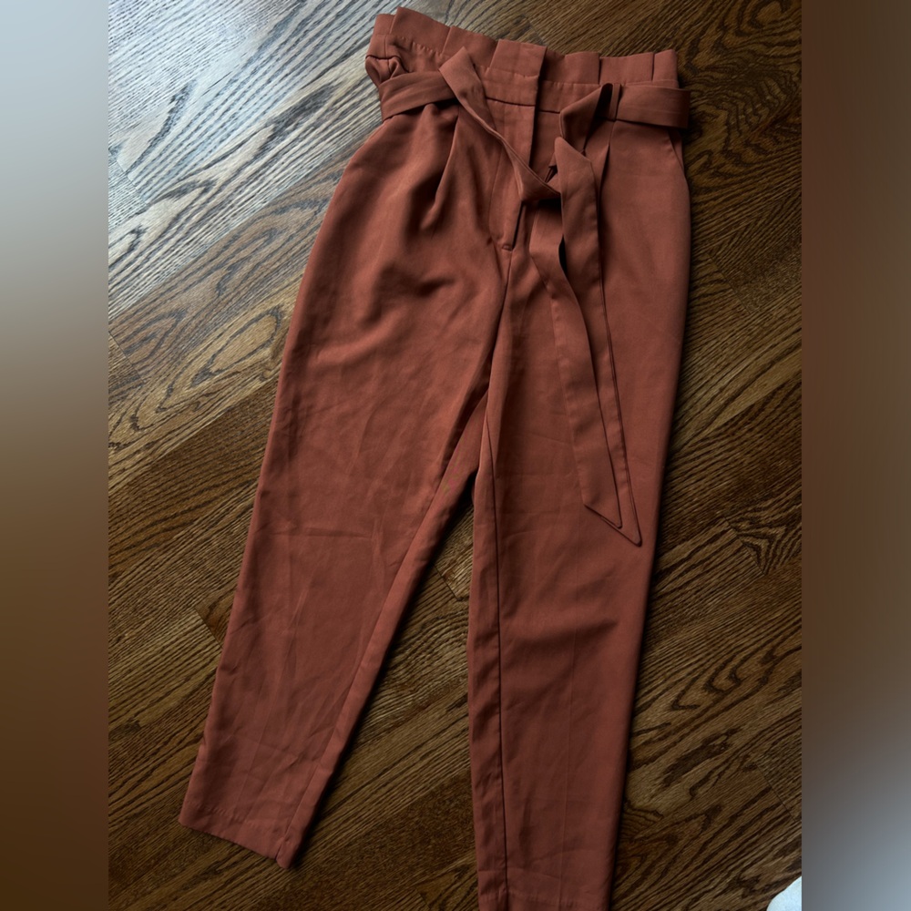 Forever 21 - burnt orange elegant straight leg pants